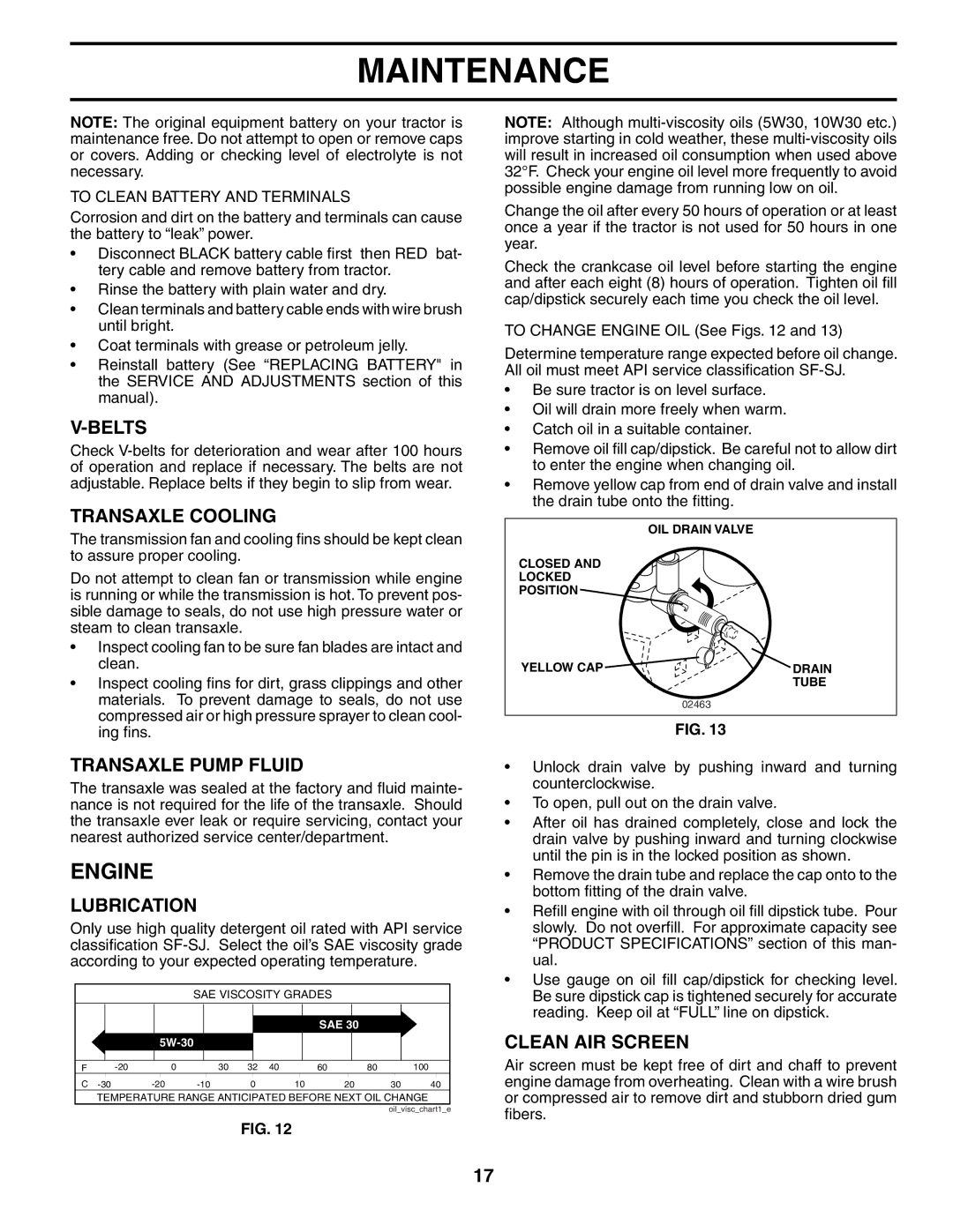 Husqvarna LTH18542 owner manual Engine 