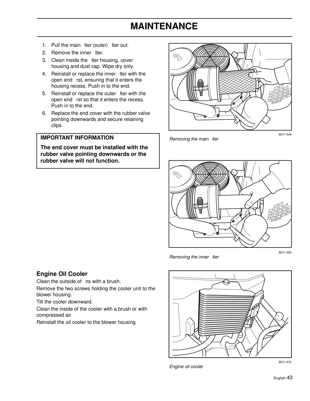 Husqvarna LZ30, LZ30C, LZ7230, LZ6127, LZ6130C, LZ7230C, LZ5227, LZ6130 manual Engine Oil Cooler 