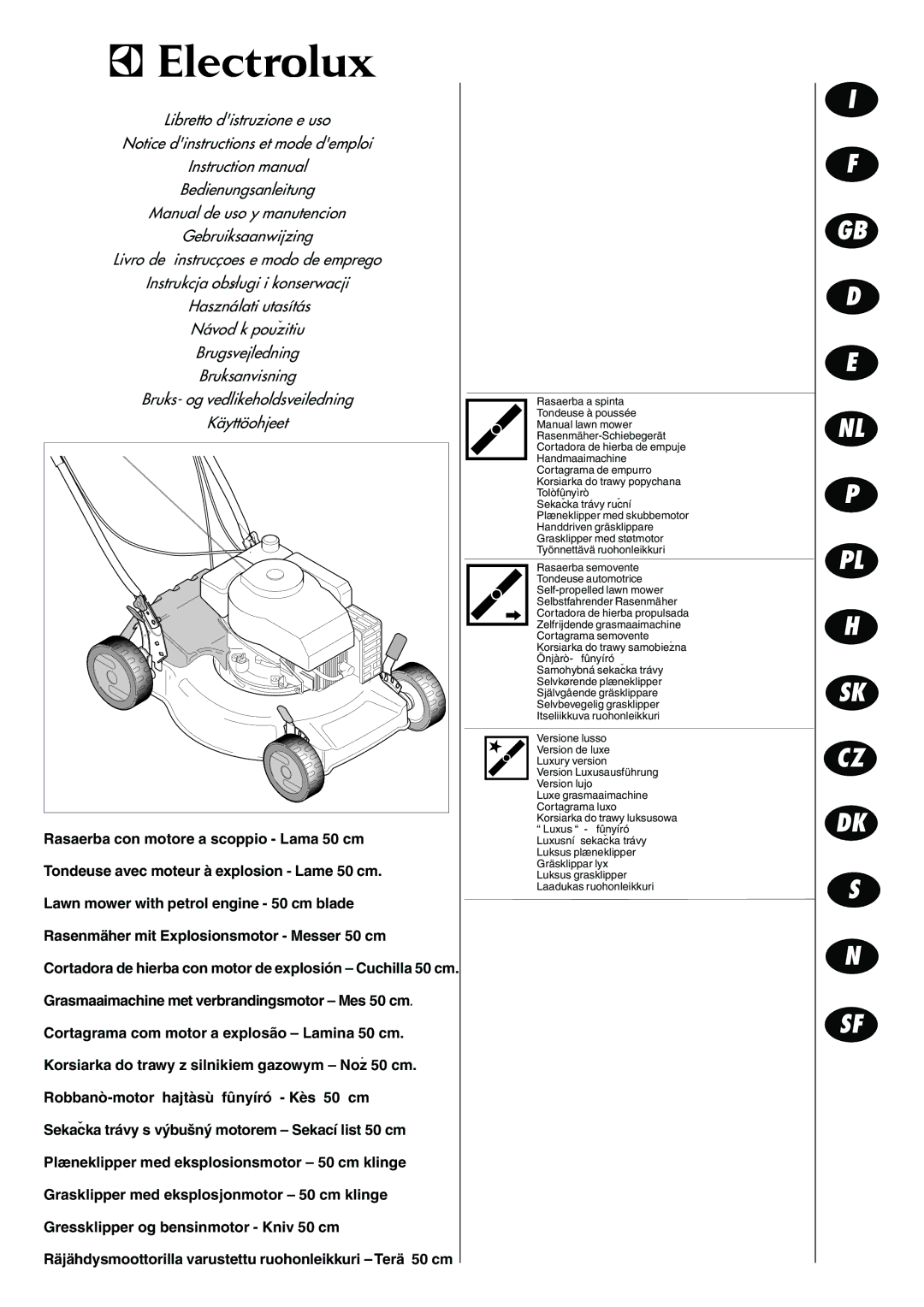 Husqvarna MASTER 50 S manual 