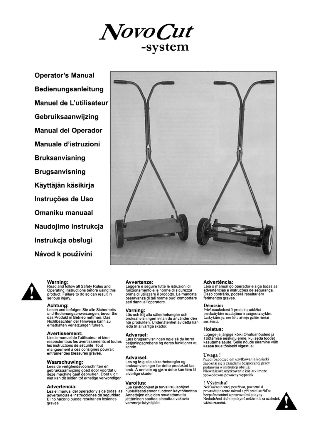 Husqvarna NovoCut manual 