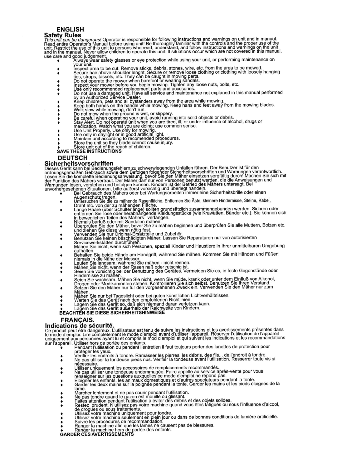 Husqvarna NovoCut manual 