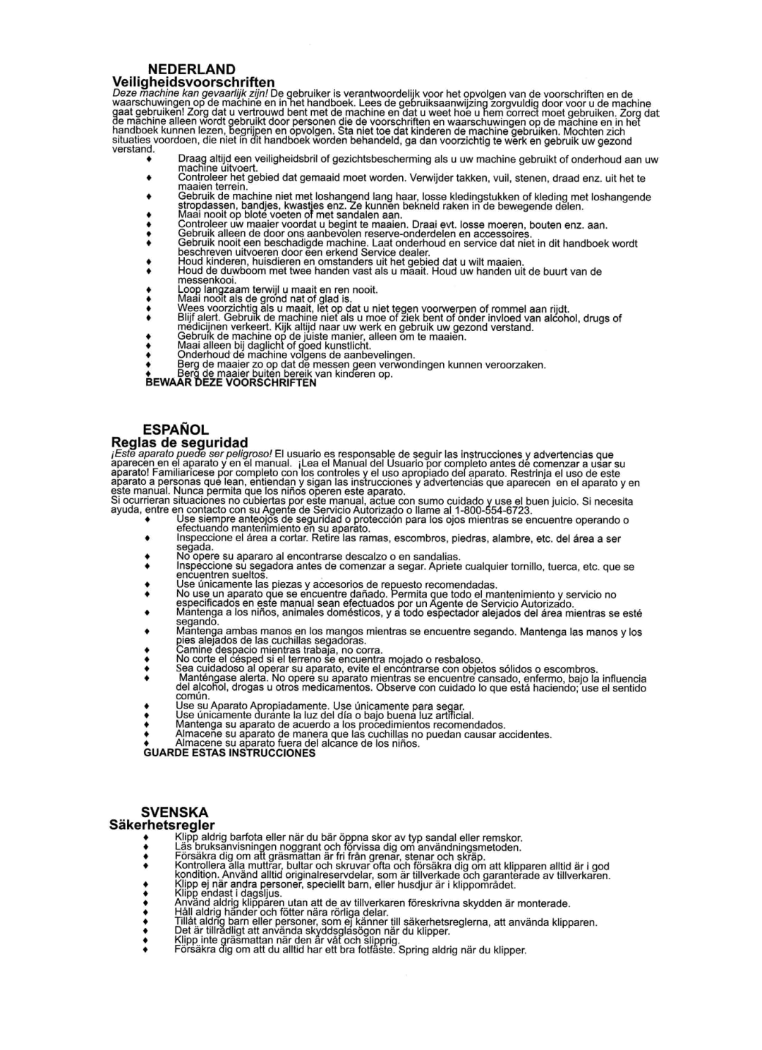 Husqvarna NovoCut manual 