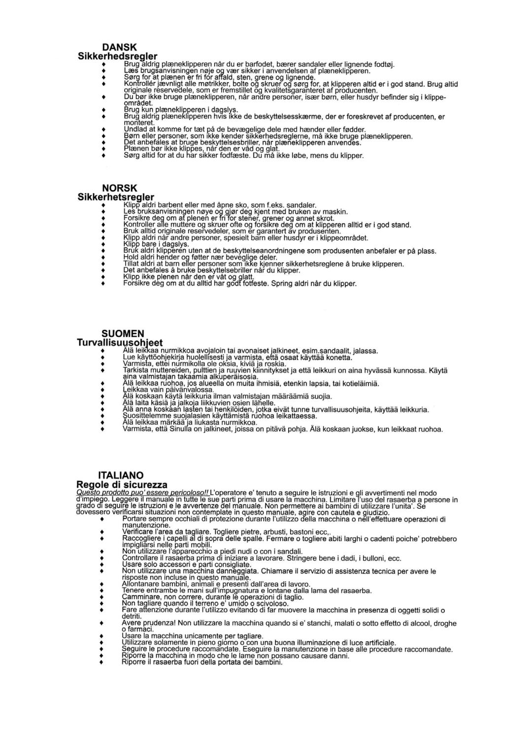 Husqvarna NovoCut manual 