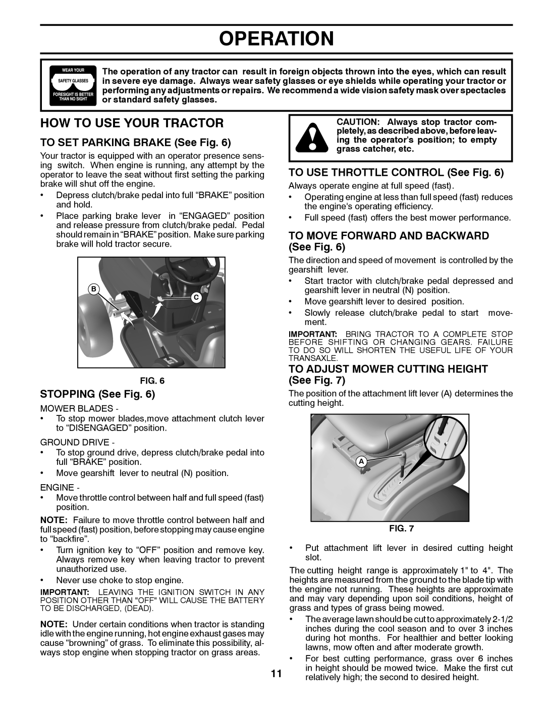 Husqvarna PB19546LT manual HOW to USE Your Tractor 