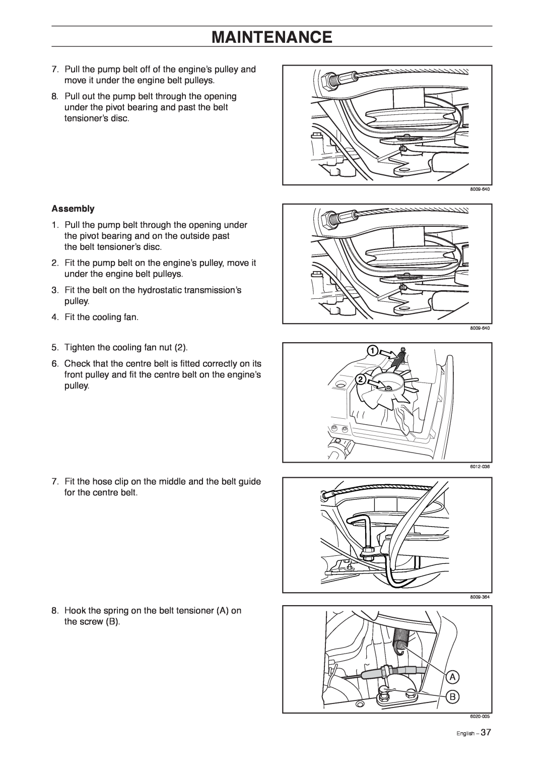 Husqvarna Pro 18 AWD manual Maintenance, Assembly 