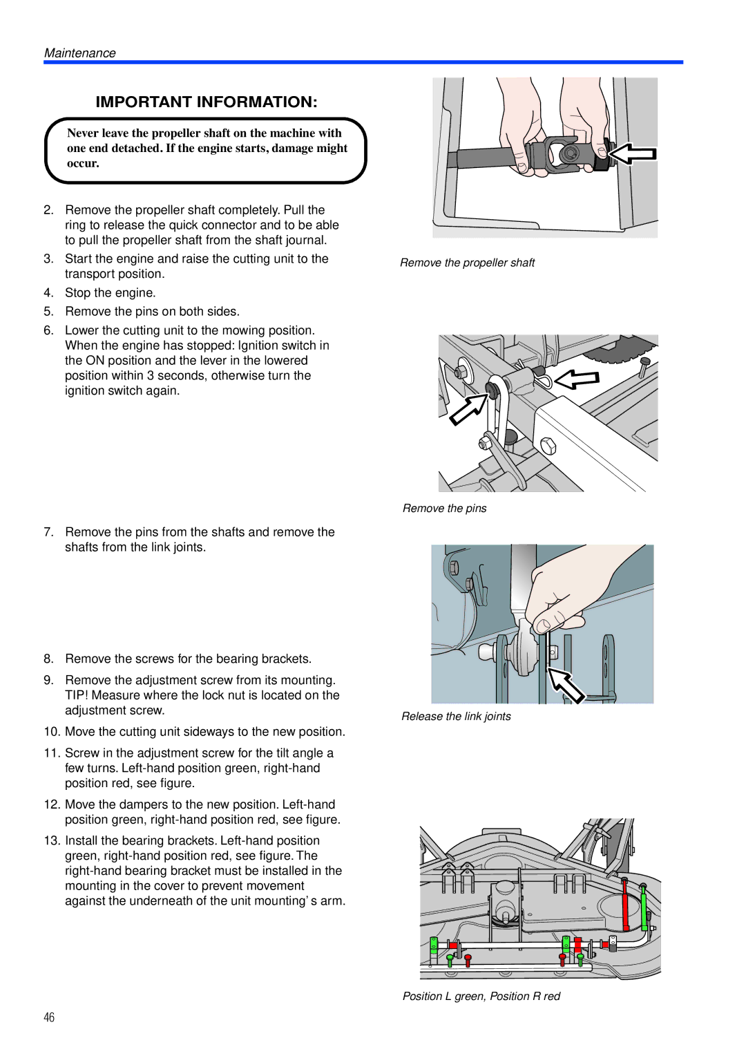 Husqvarna PT26 D manual Important Information 