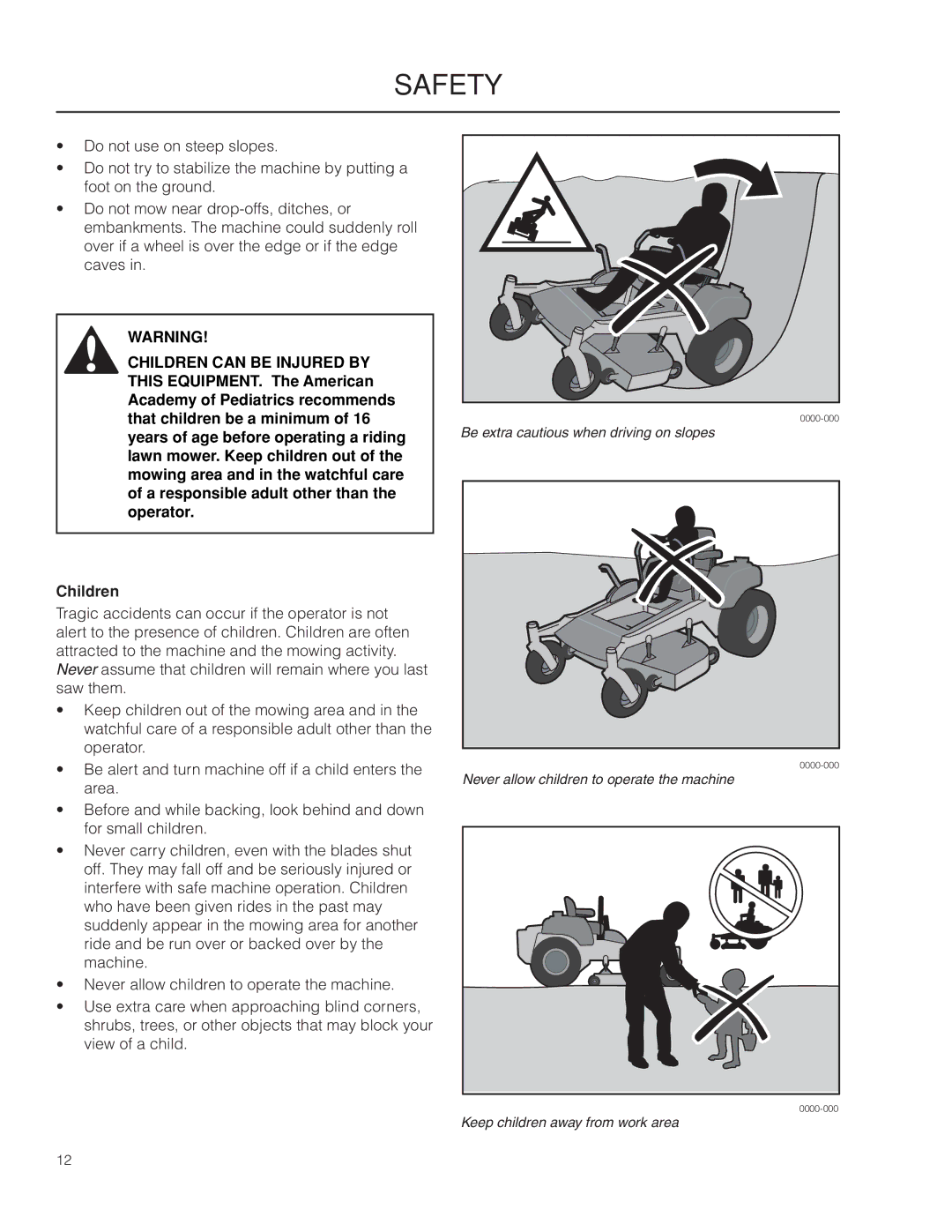 Husqvarna PZ29 CE manual Be extra cautious when driving on slopes 