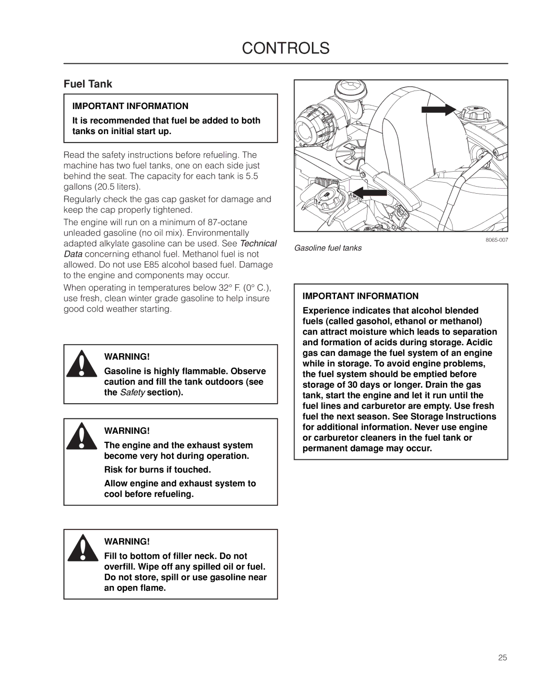 Husqvarna PZ29 CE manual Fuel Tank 