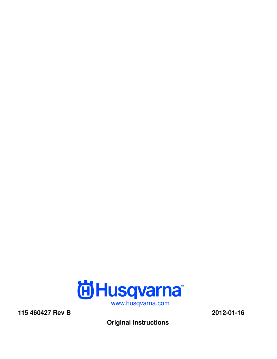 Husqvarna PZ29 CE manual 115 460427 Rev B 2012-01-16 