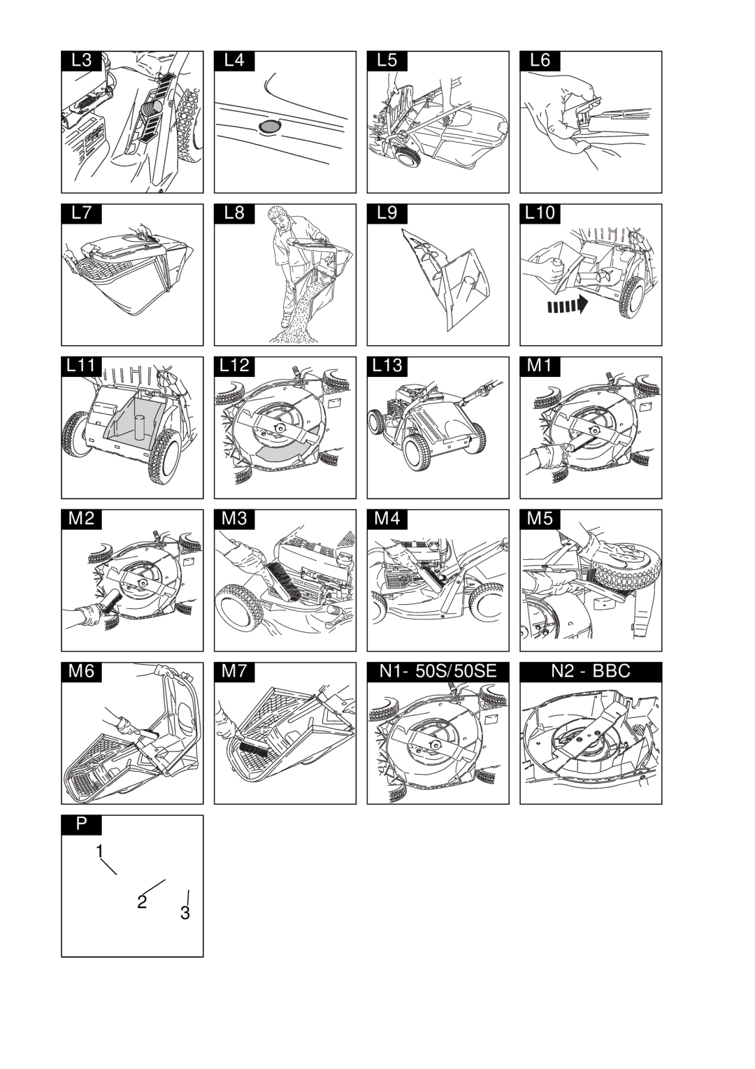 Husqvarna R 50SE, R 50S / BBC manual L11 