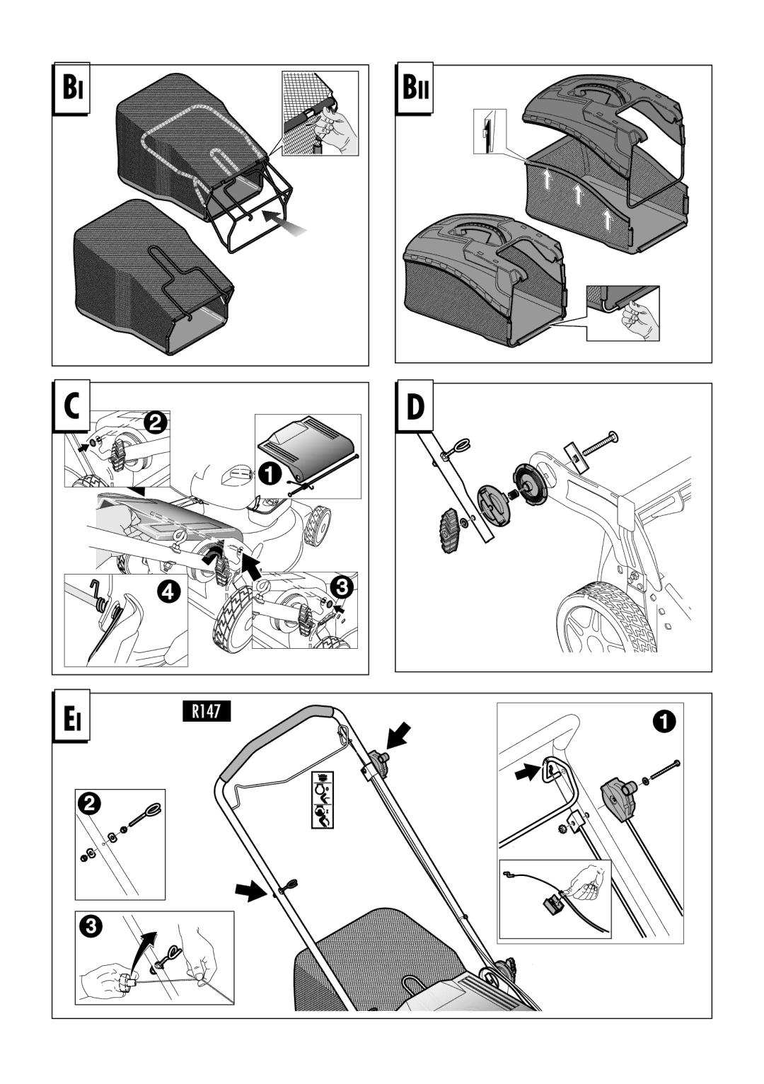 Husqvarna R153SV, R150SVH, R151SV, R151SH, R150SH, R147SE, R146S manual 