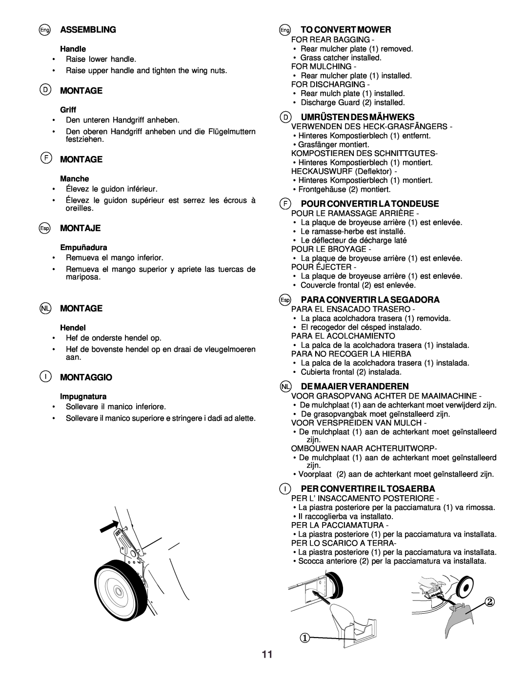 Husqvarna R52 instruction manual Eng ASSEMBLING 
