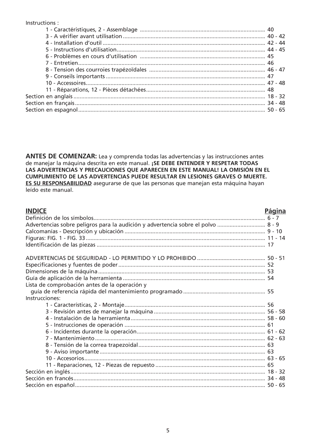 Husqvarna RG 2112 E manuel dutilisation Página, Instructions 