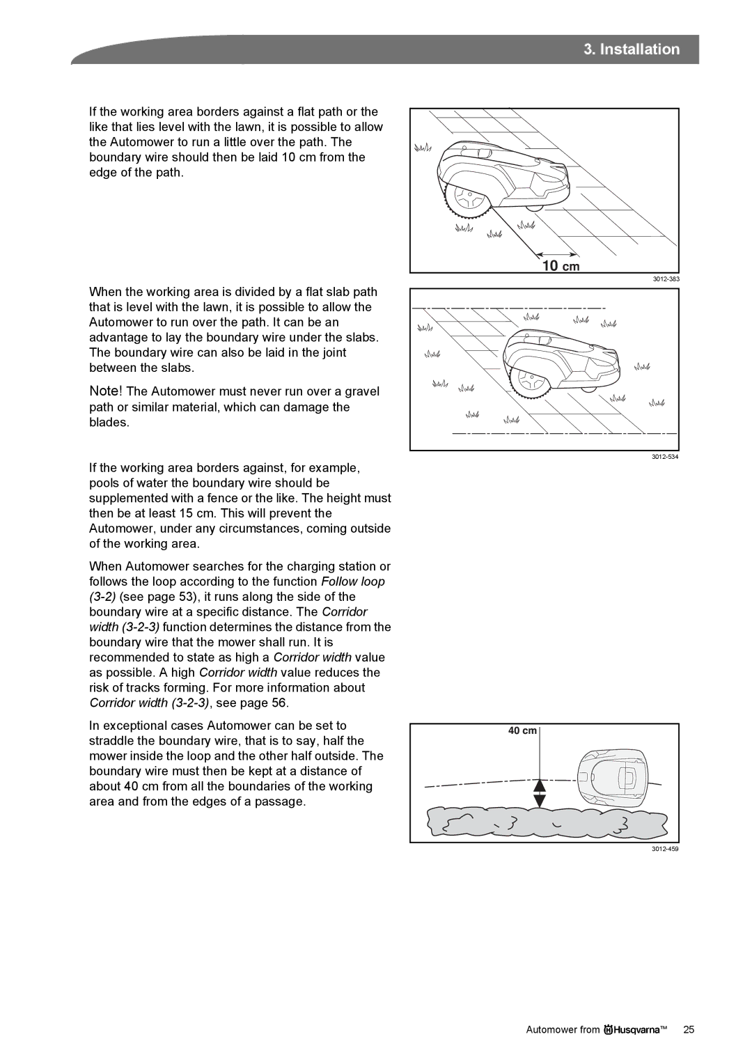 Husqvarna Robotic Lawn Mowe manual 10 cm 