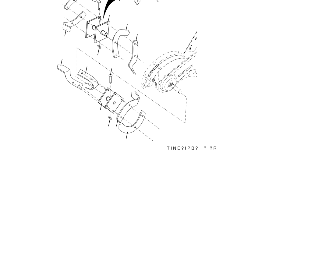 Husqvarna RTT900 owner manual Tine Assembly,      