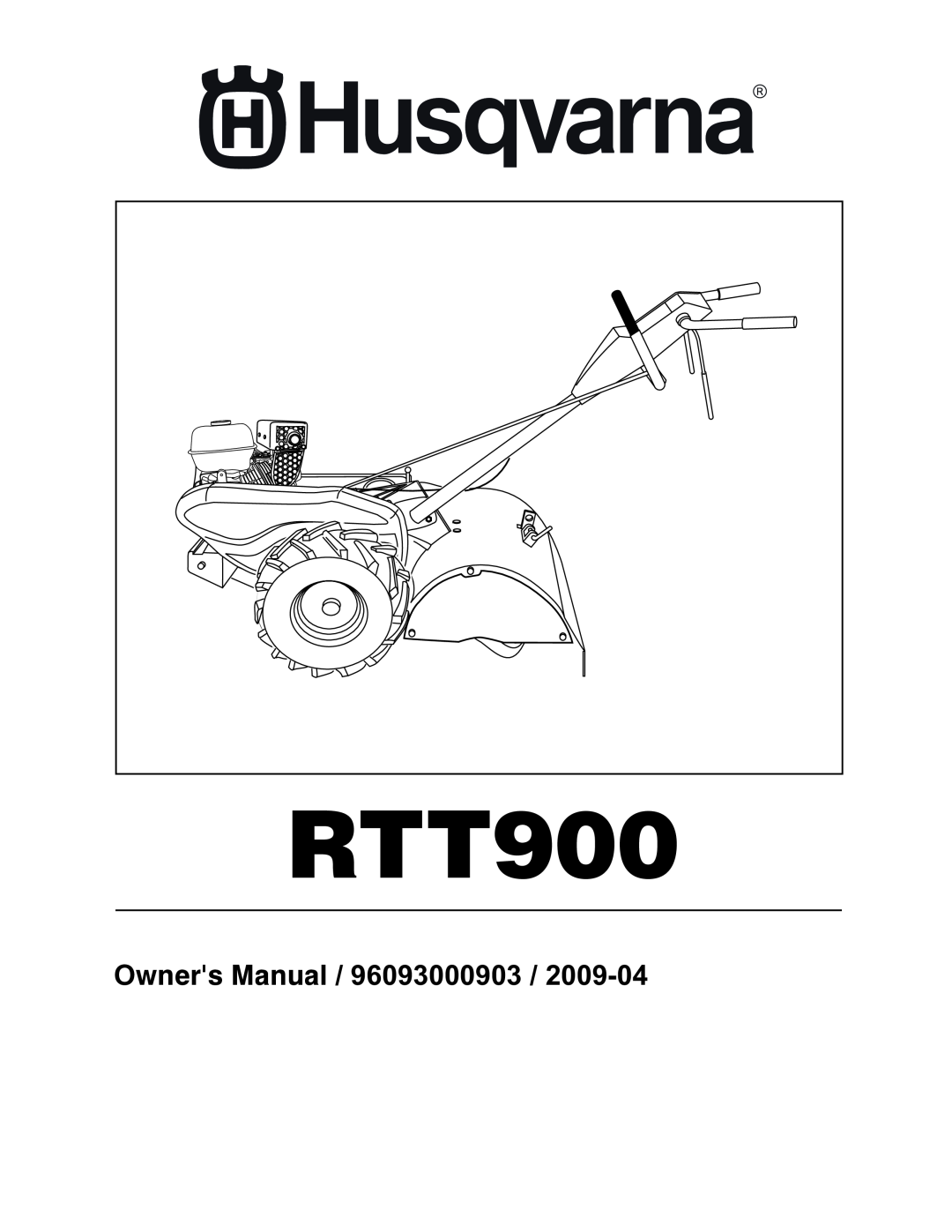 Husqvarna RTT900 owner manual 