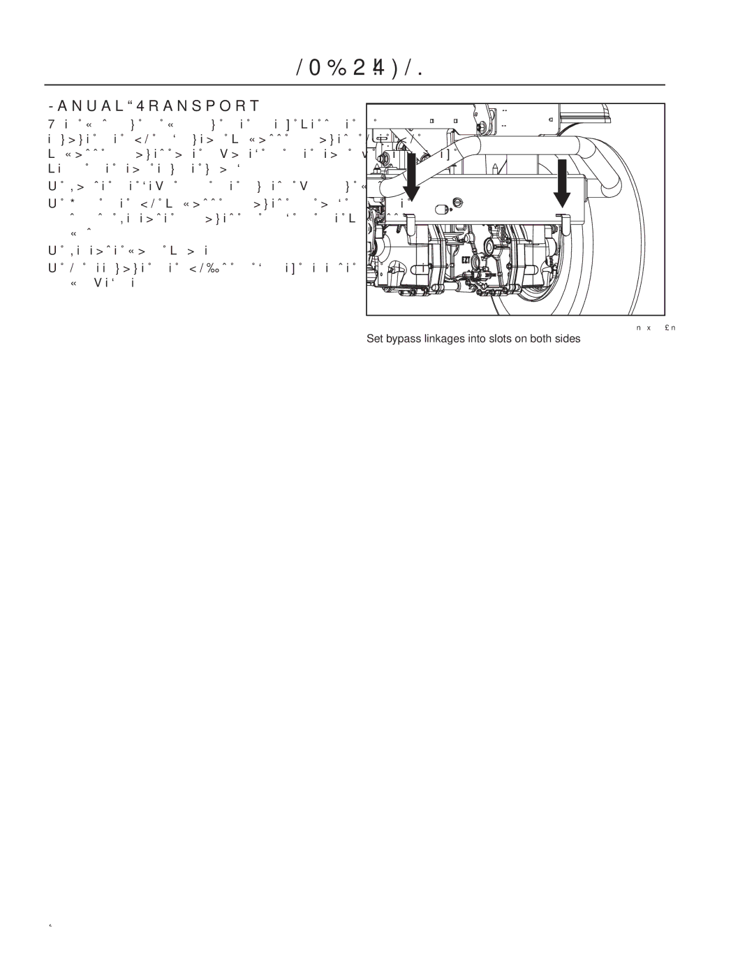 Husqvarna RZ4219BF / 966582201 manual Manual Transport 