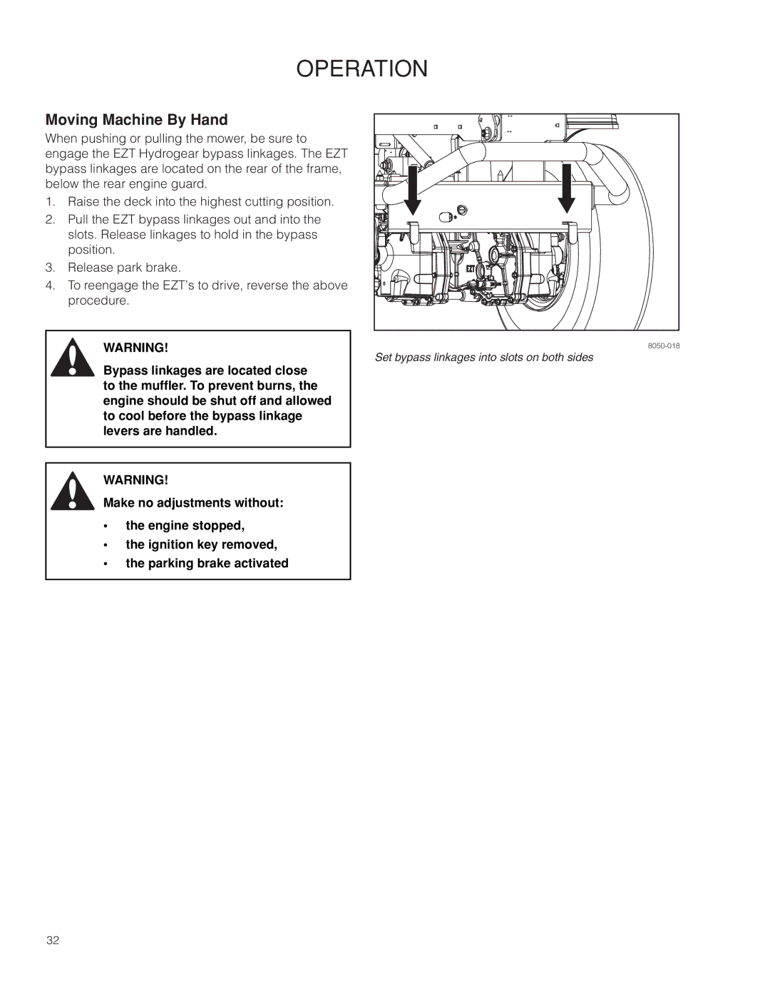 Husqvarna RZ4221 BF / 967176101 warranty Moving Machine By Hand 