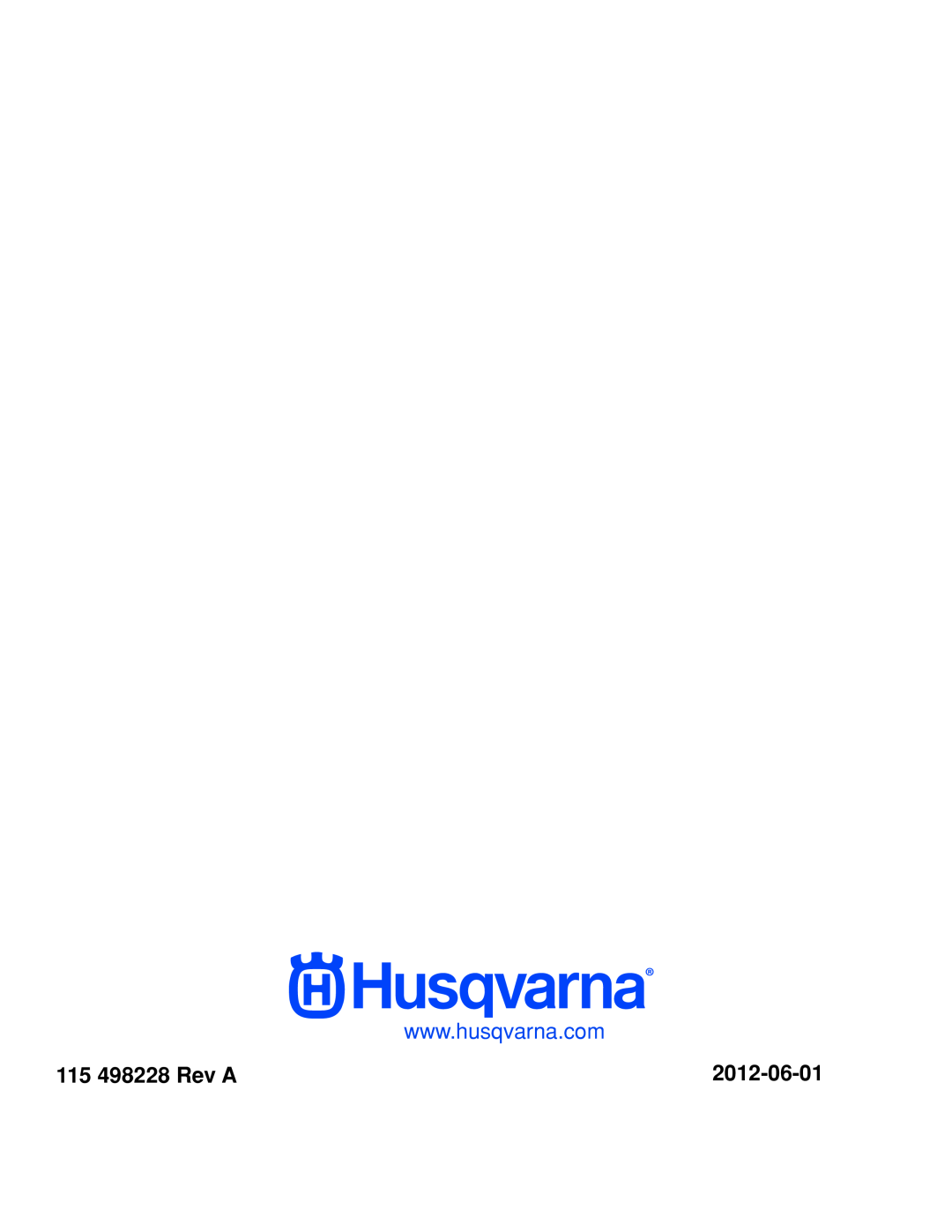 Husqvarna RZ4221 BF / 967176101 warranty 115 498228 Rev A, 2012-06-01 