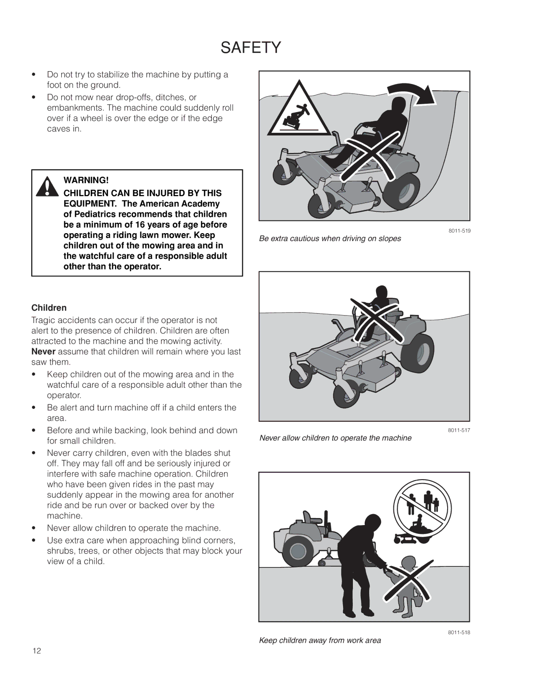 Husqvarna RZ54i / 967003604 warranty Children 