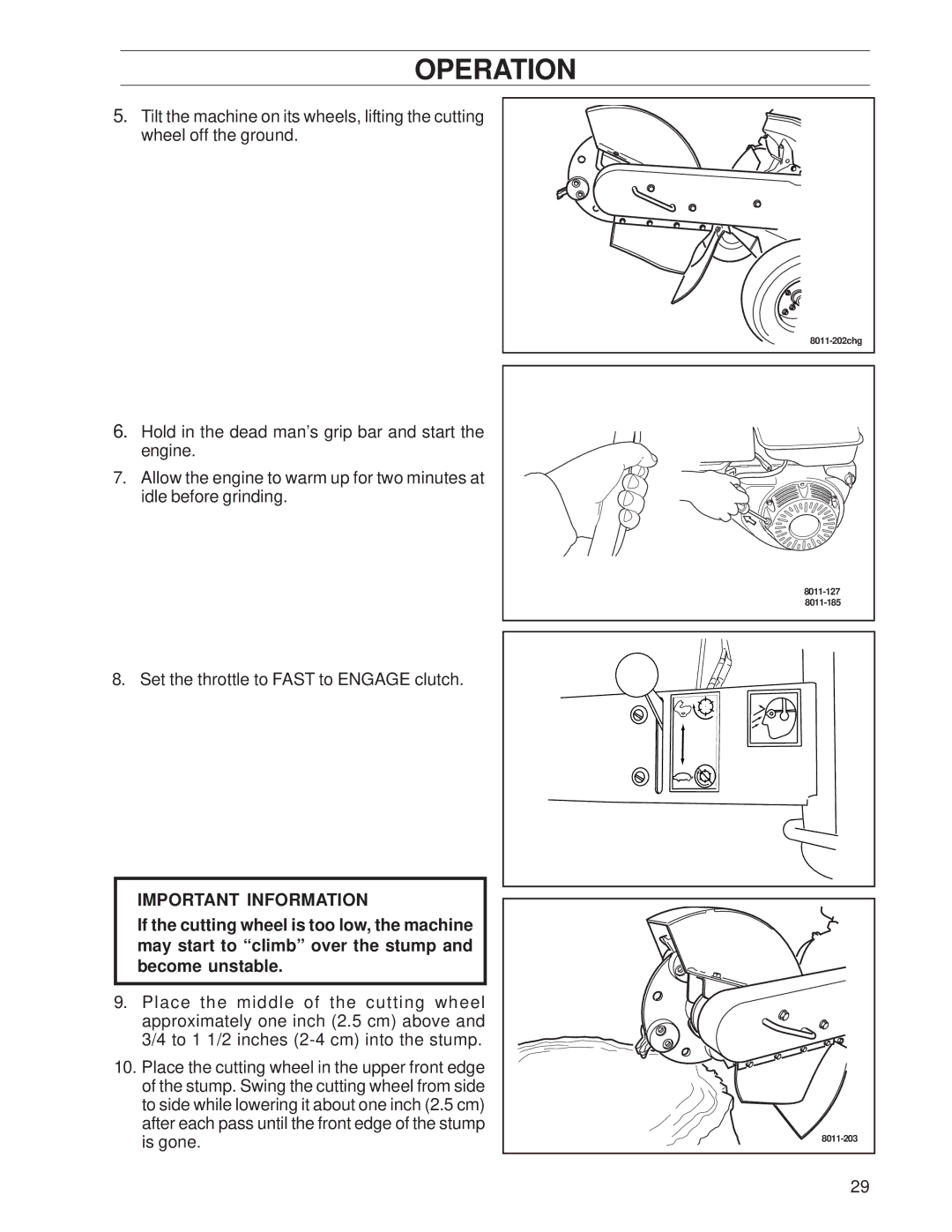 Husqvarna 968999239, SG13A / CE manual 8011-202chg 