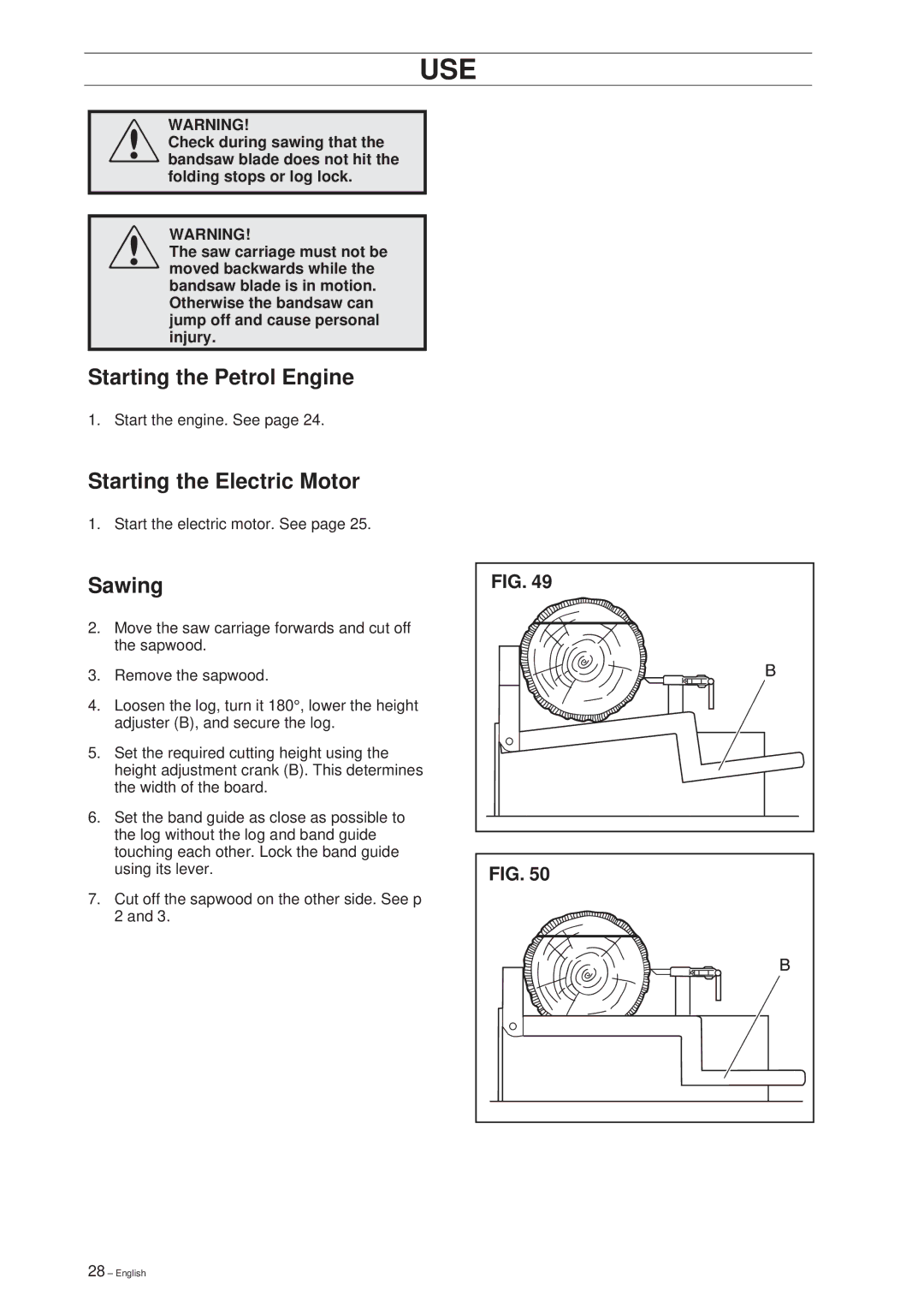 Husqvarna SMB 70, SMB 70 E manual Starting the Petrol Engine, Starting the Electric Motor 