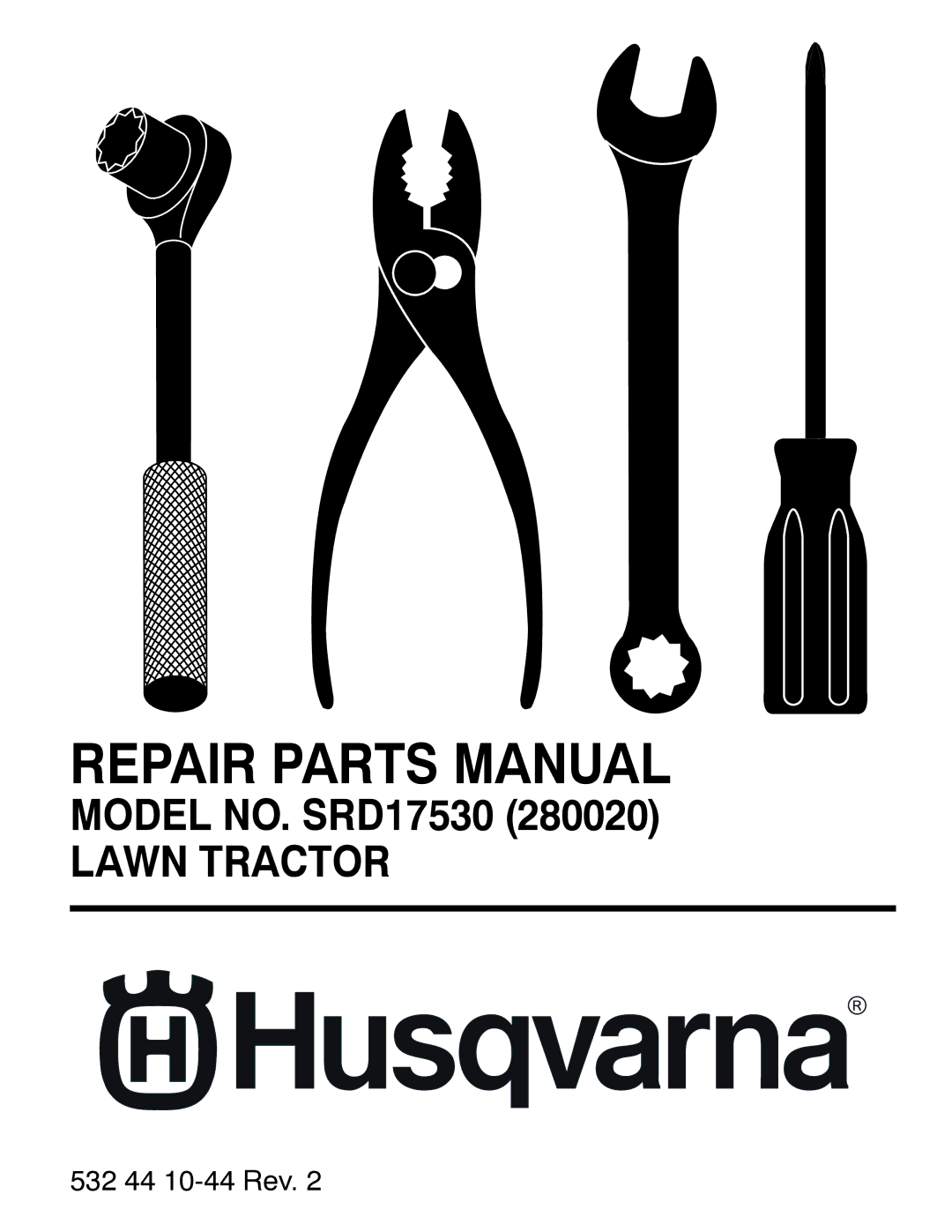 Husqvarna SRD17530 (280020) manual Repair Parts Manual 