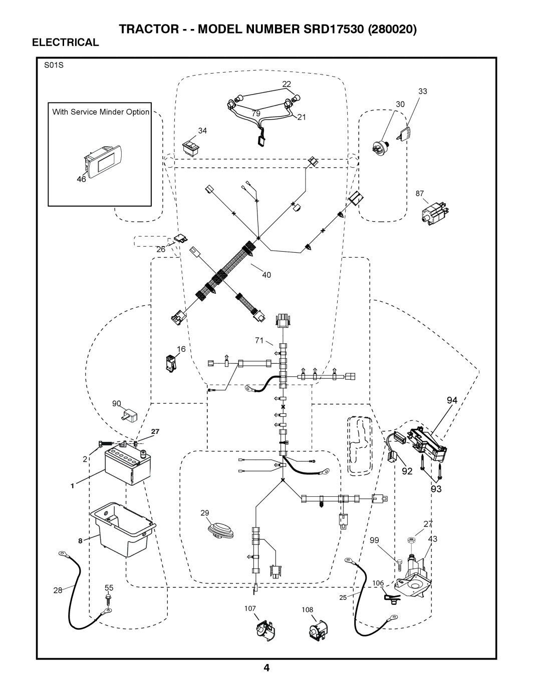 Husqvarna SRD17530 (280020) manual Electrical 