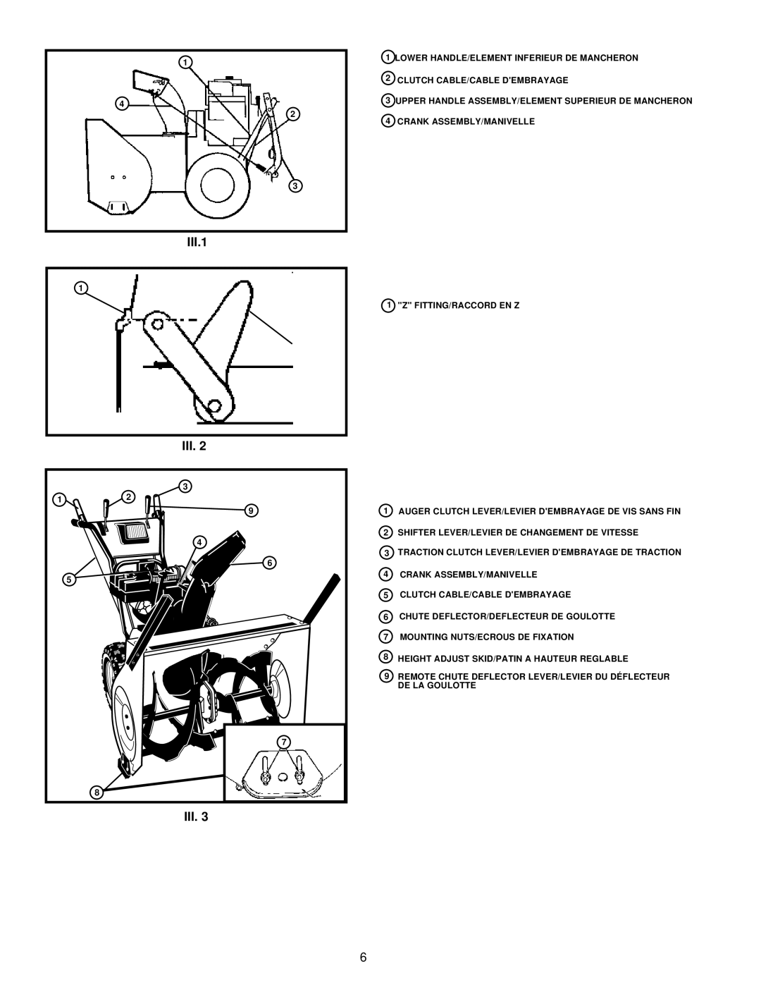 Husqvarna ST724 owner manual III.1, Iii 