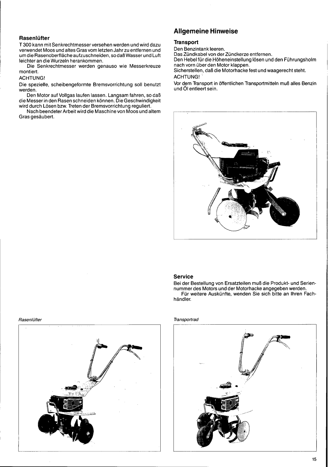 Husqvarna T300 manual 