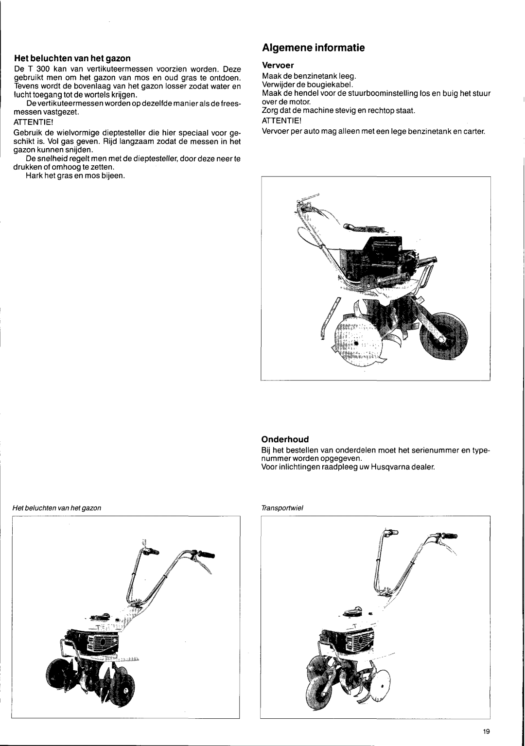 Husqvarna T300 manual 