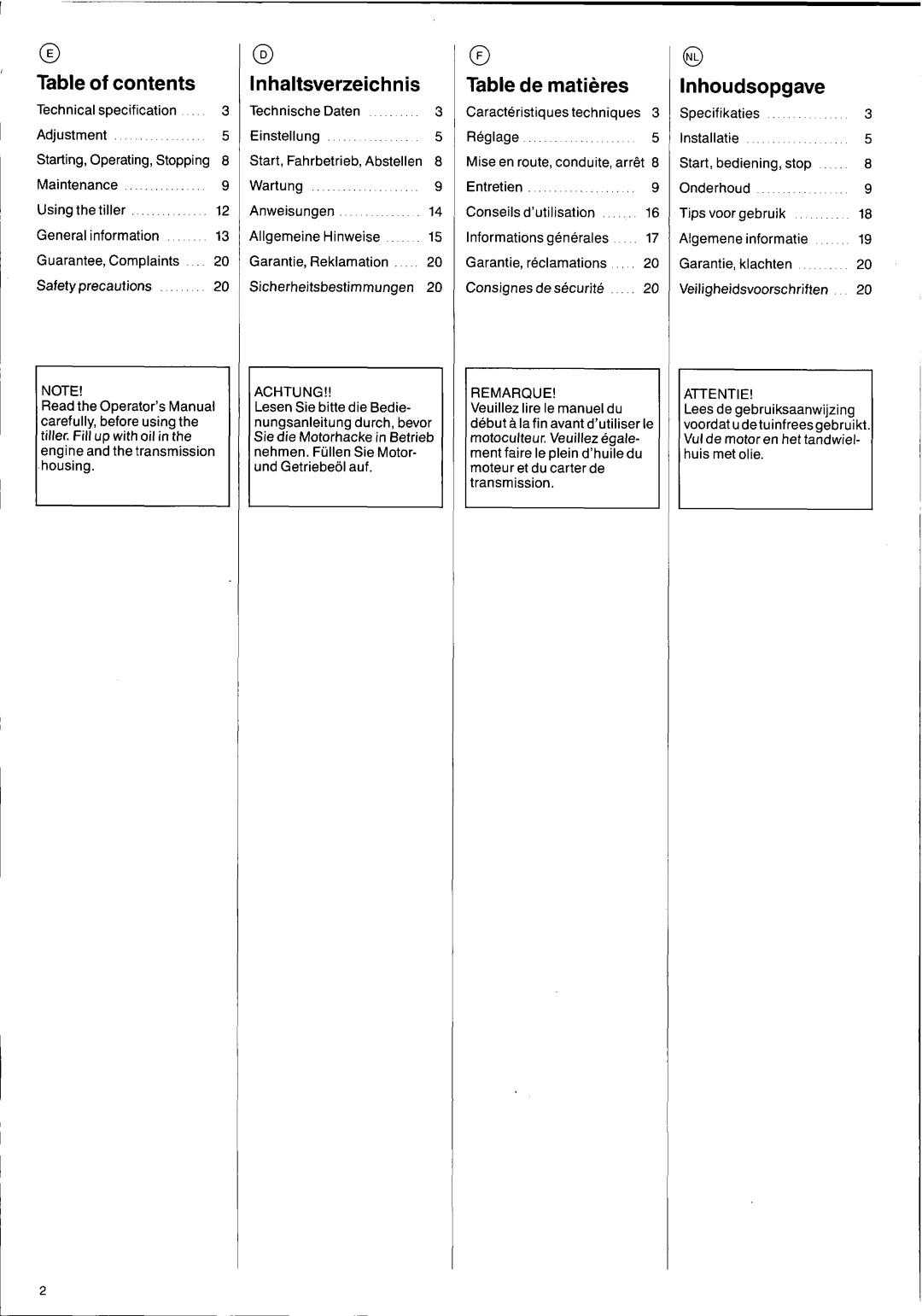 Husqvarna T300 manual 