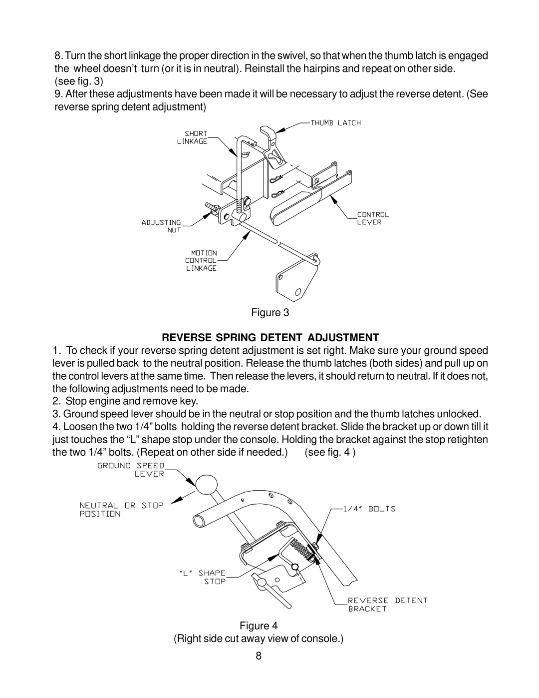 Husqvarna WH4817A, WH3614A, WH3615A manual Reverse Spring Detent Adjustment 