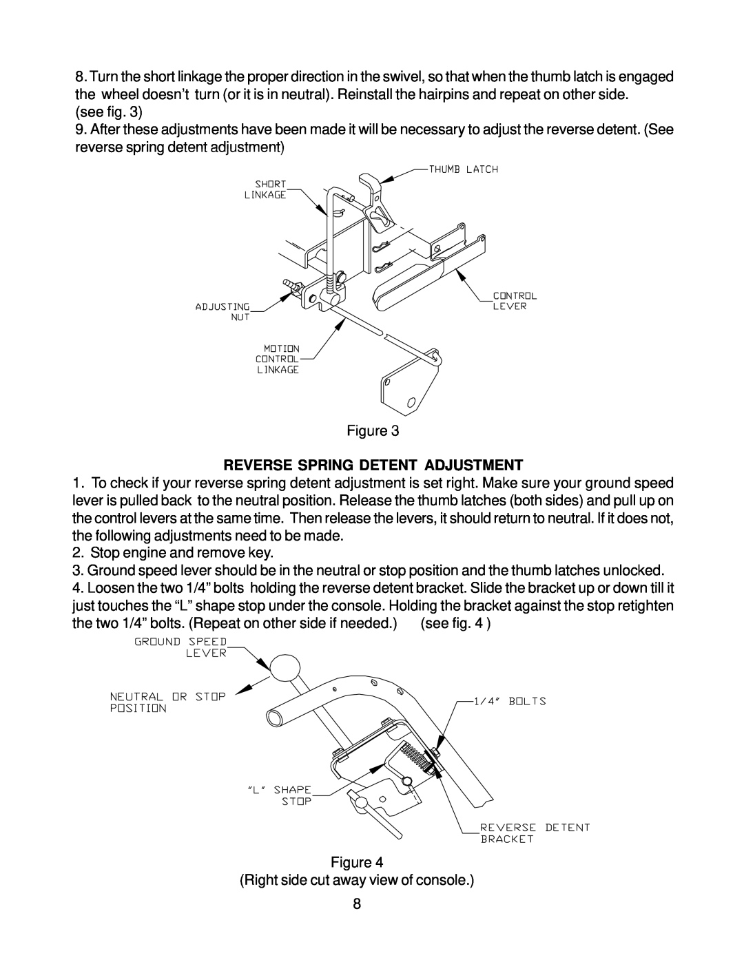 Husqvarna WH4817A, WH3614A, WH3615A manual Reverse Spring Detent Adjustment 