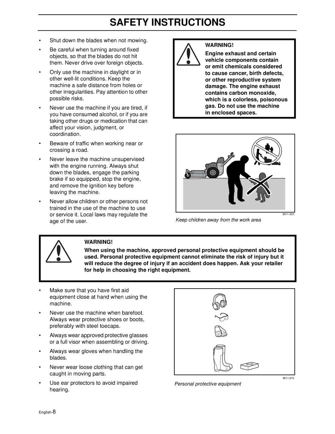 Husqvarna WH4817EFQ2, WH5219EFQ manual Age of the user 