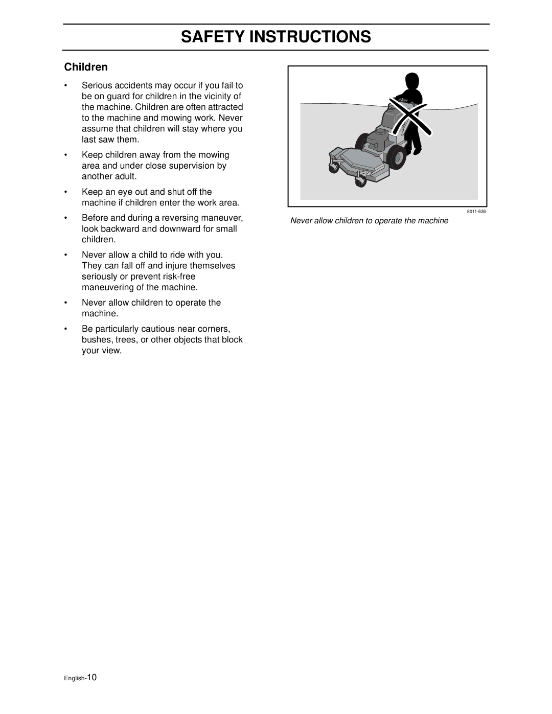 Husqvarna WH4817EFQ2, WH5219EFQ manual Children 