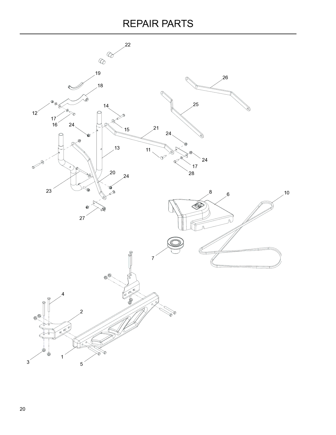 Husqvarna 2345 XLS, XOUS2009 manual Repair Parts 