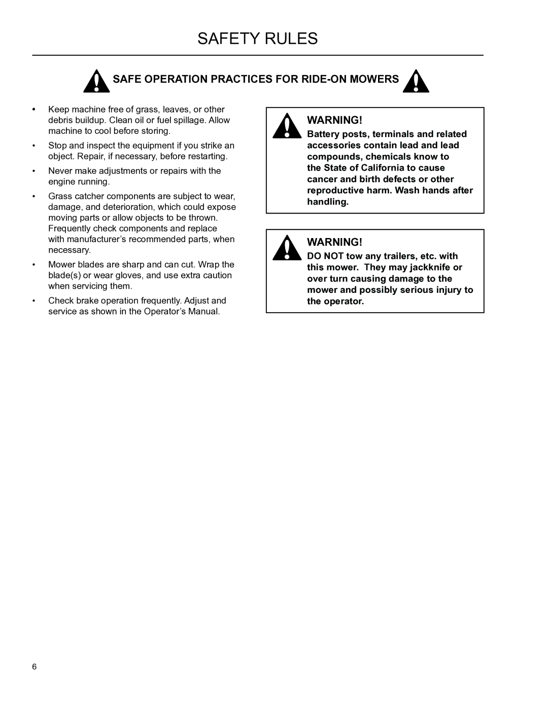 Husqvarna 2345 XLS, XOUS2009 manual Safety Rules 