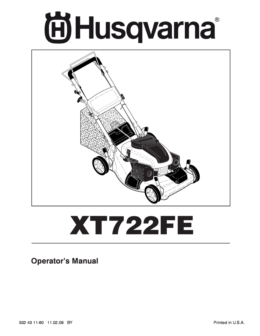 Husqvarna XT722FE manual Operator’s Manual 