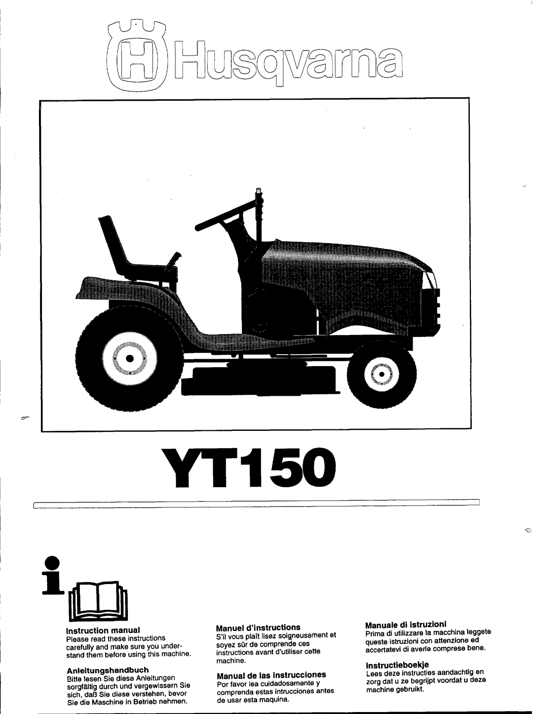 Husqvarna YT150 manual 