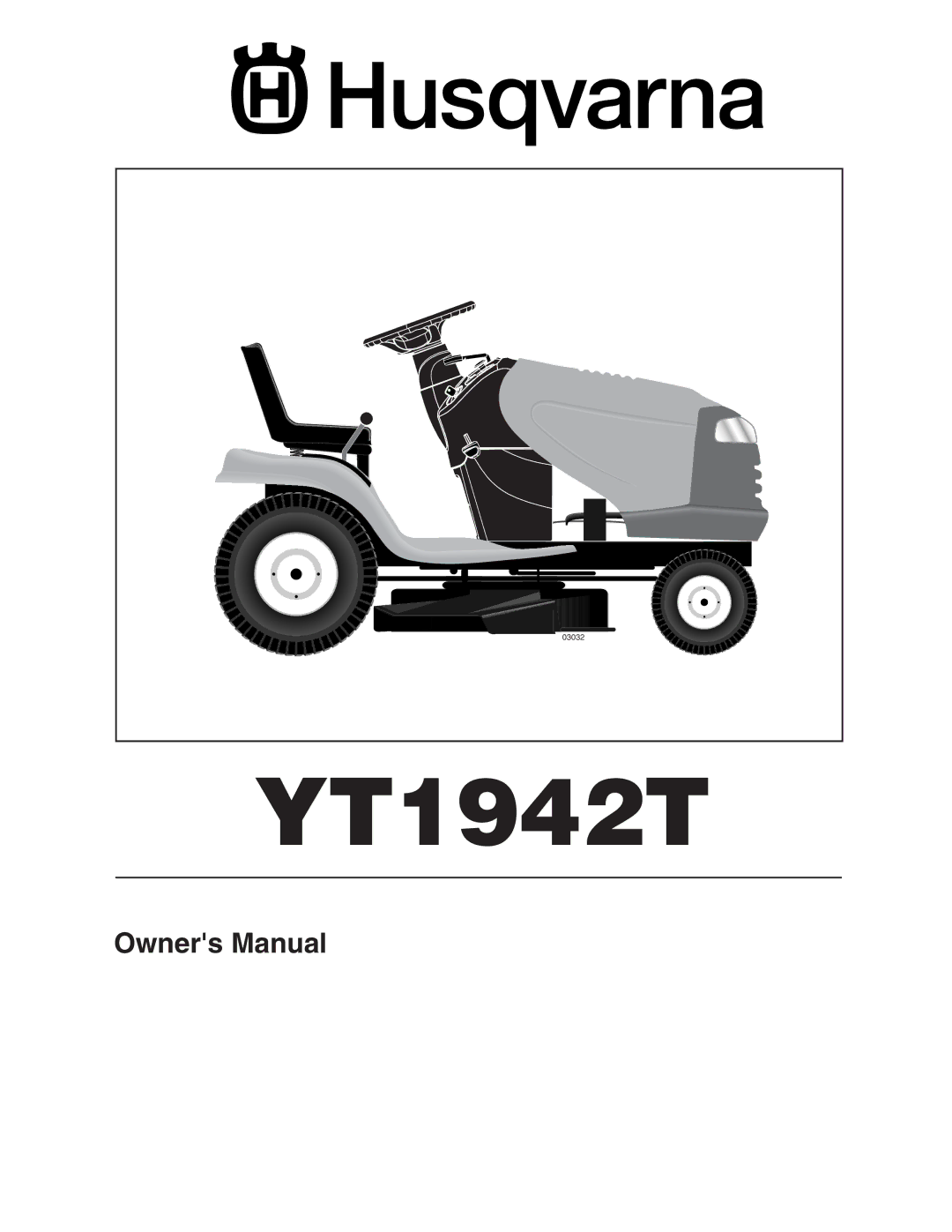 Husqvarna YT1942T owner manual 