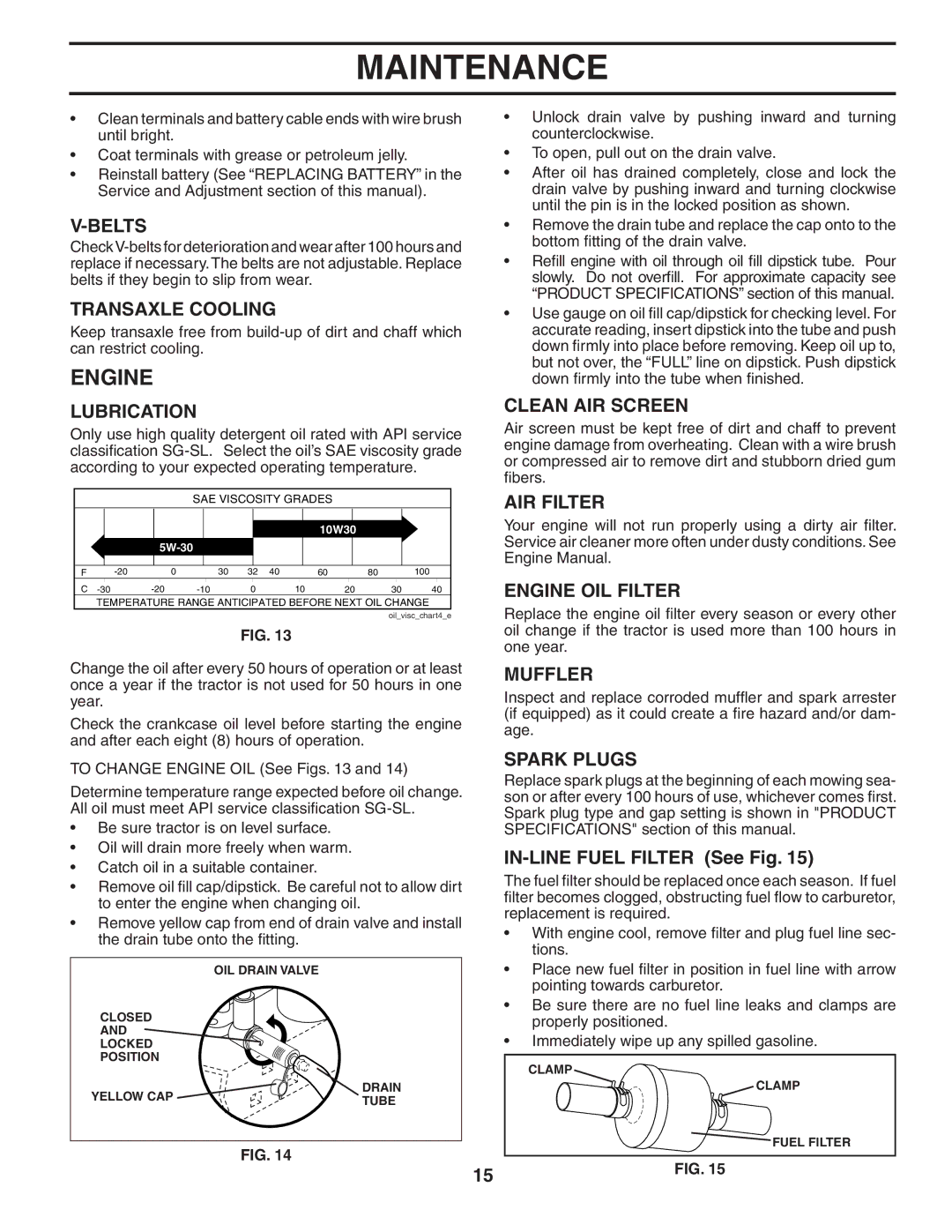 Husqvarna YT1942T owner manual Engine 