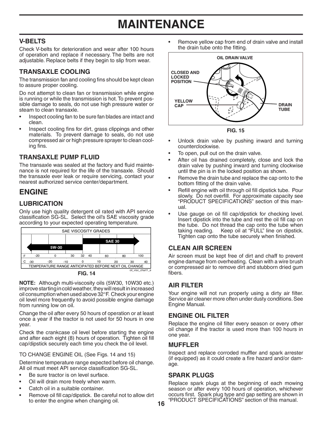 Husqvarna YTH 2448 T owner manual Engine 