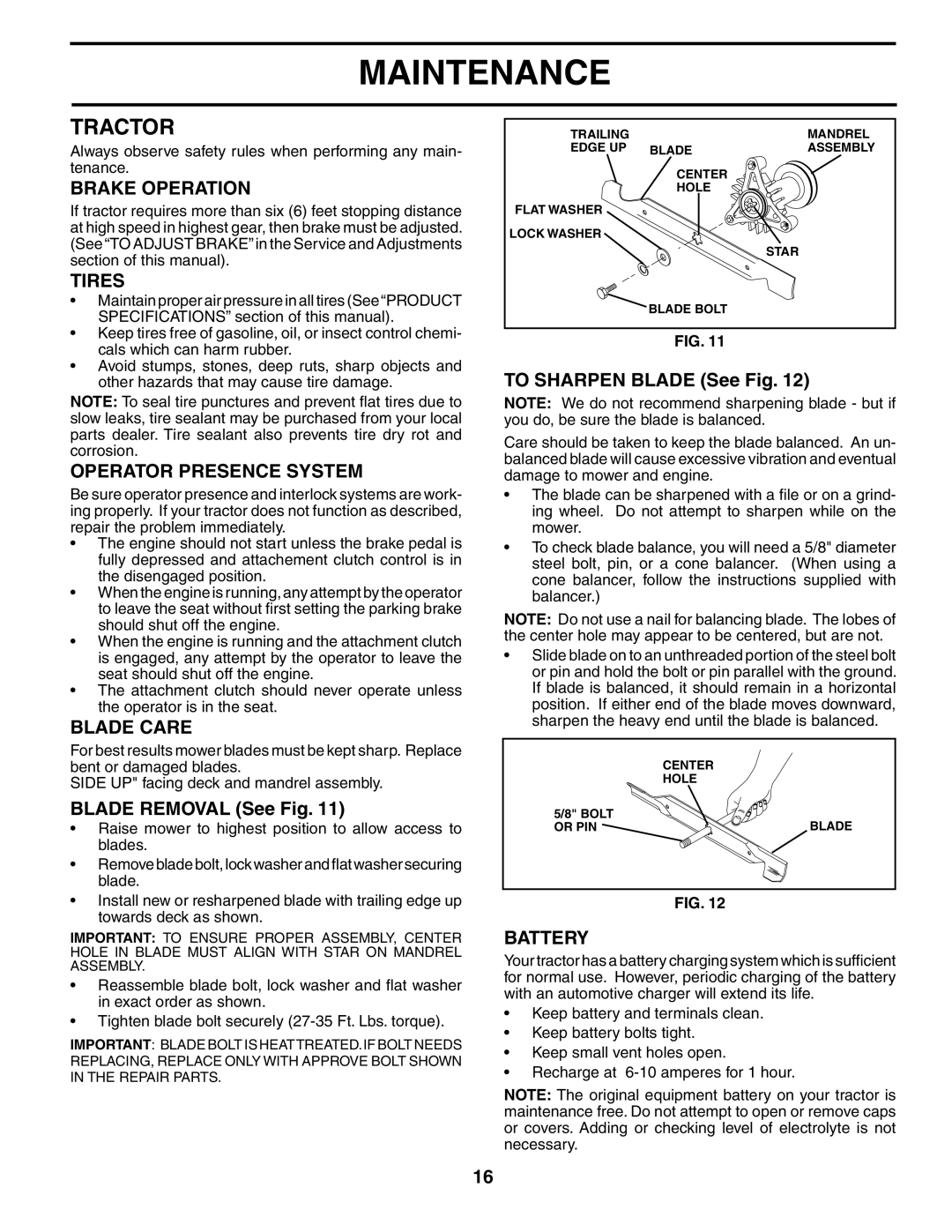 Husqvarna YTH1542XP owner manual Tractor 