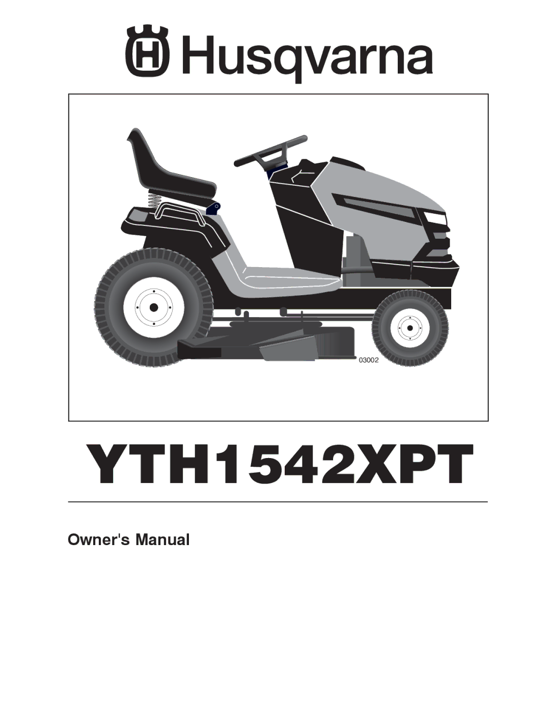 Husqvarna YTH1542XPT owner manual 