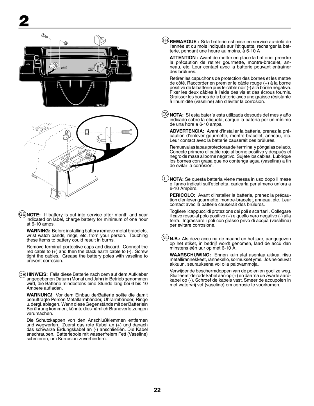 Husqvarna YTH180XP instruction manual 02745 