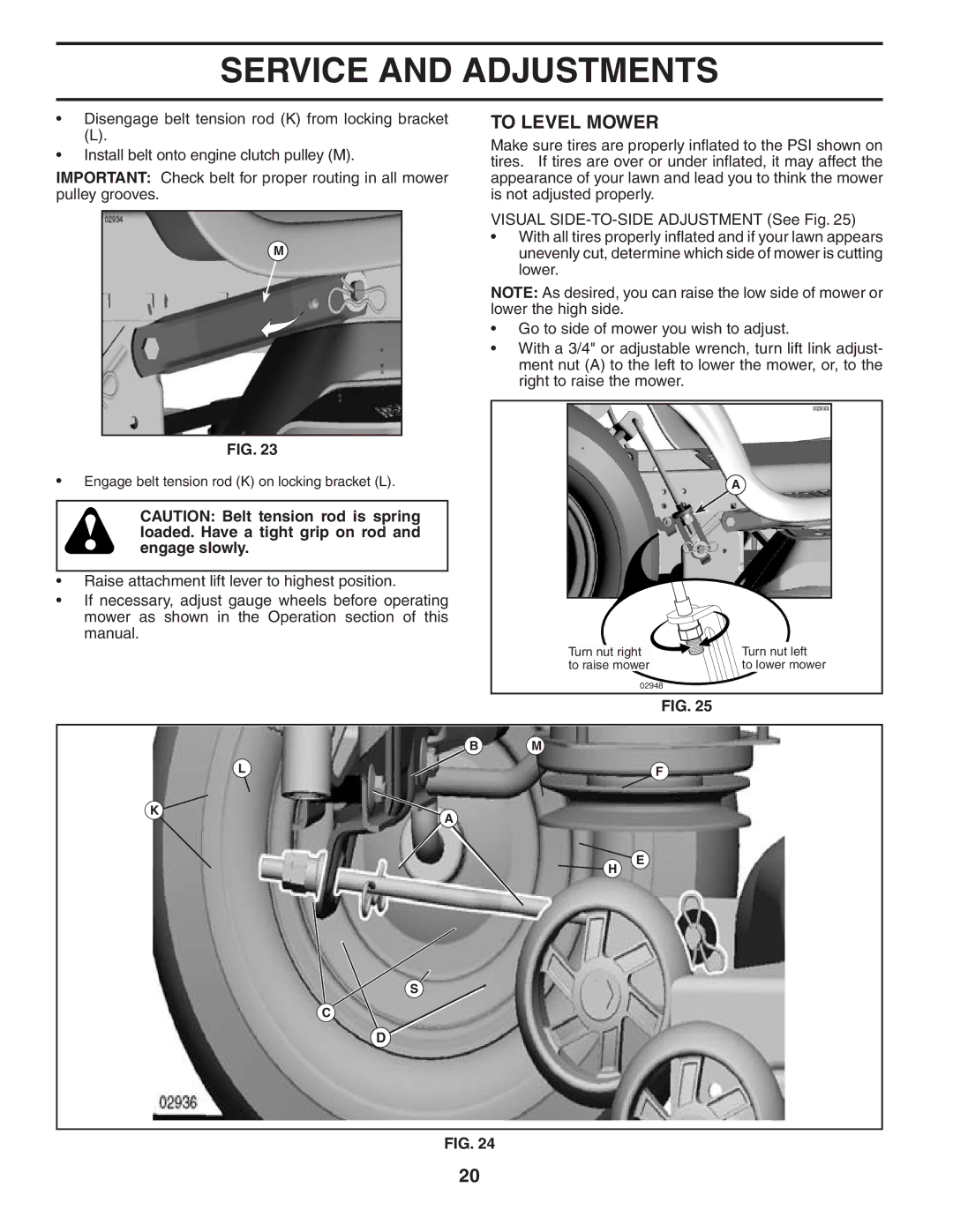 Husqvarna YTH1848XPT owner manual To Level Mower 