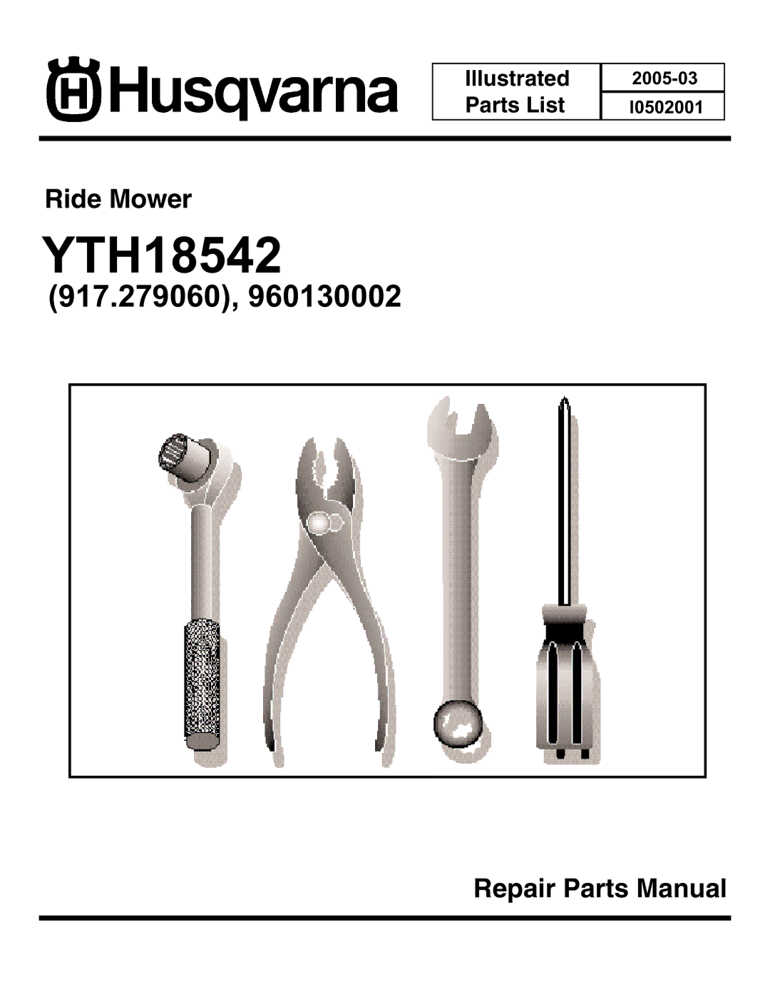 Husqvarna YTH18542 manual 