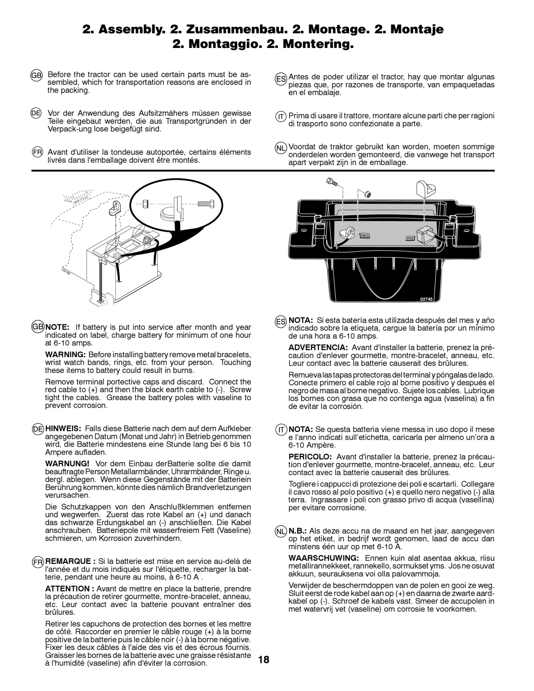 Husqvarna YTH200 instruction manual 02745 