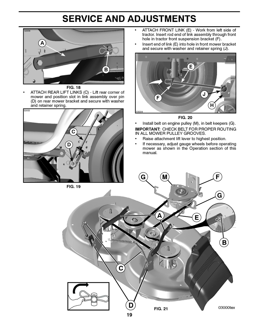 Husqvarna YTH2042 TWIN owner manual Service and Adjustments 